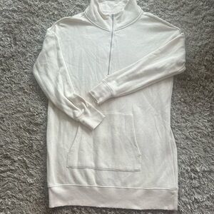 Women’s Aerie Cream Half-Zip Tunic Top